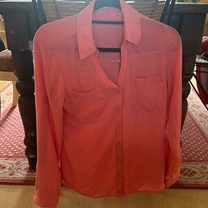 Peach colored blouse from express